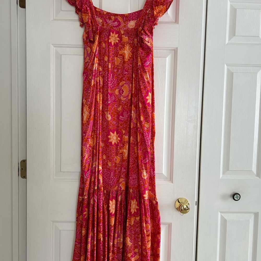 Maxi dress. Square neck. Perfect condition.  Worn once.